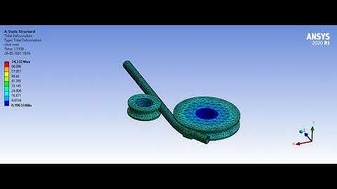 Pipe Bending Simulation #Shorts #Ansysworkbench