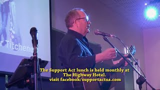 Pete Titchener at the Support Act Lunch - 16th July 2020