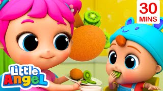 Baby John Tries New Food (Fruit Edition) | Healthy Habits Little Angel Nursery Rhymes by Healthy Habits Little Angel Nursery Rhymes 7,133 views 1 year ago 30 minutes