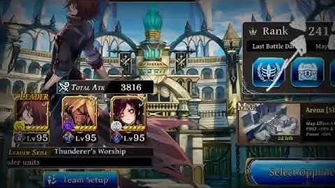 The alchemist code - Drei Reaction passive is dangerous/lots of dmg (PVP)