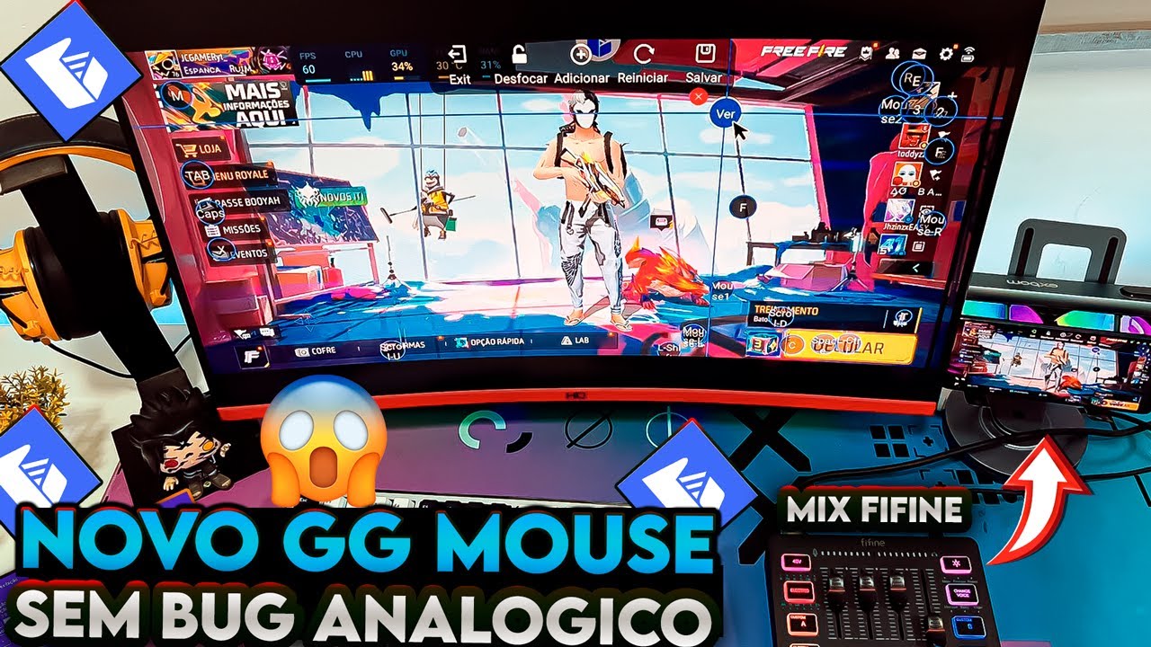 NOVO GG MOUSE PRO SEM BUG DE ANALOGICO! MOBILADOR - YouTube