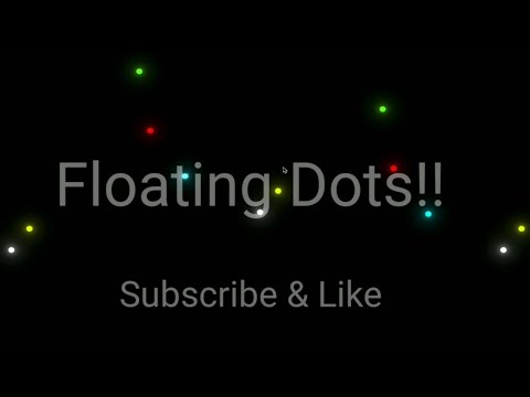 Floating Dots With Only HTML / CSS !!