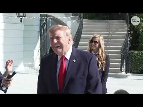 Trump addresses Kimberly Guilfoyle firing, Ukraine-Russia war, and more en route to Alaska rally