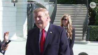 Trump addresses Kimberly Guilfoyle firing, Ukraine-Russia war, and more en route to Alaska rally