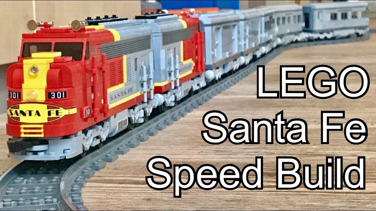 LEGO Santa Fe 10020, 10022, 10025 light bluish gray MOD | Speed Build