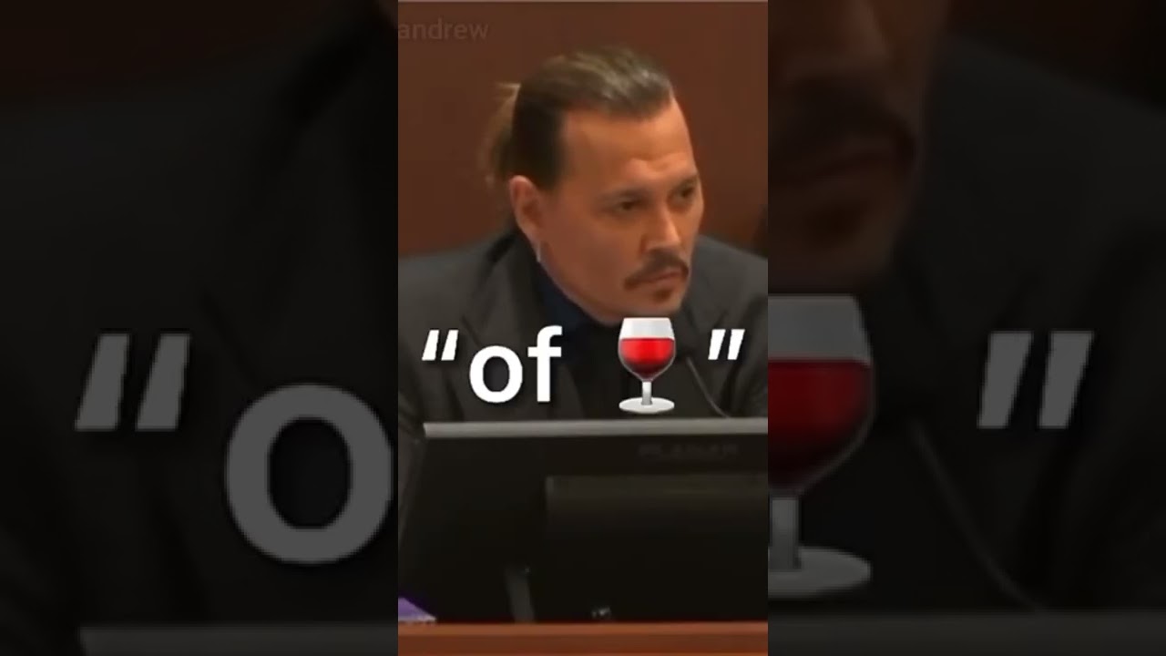 Johnny Depp - Mega pint of wine 🍷😂 