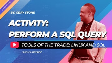 Activity: Perform a SQL query
