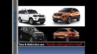 2018 Tata & Mahindra cars - Resale value good or bad? | Tata & Mahindra Resale | #automobiledna