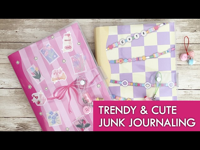 Junk Journaling Cute and Trendy Style but the Easy Way - YouTube