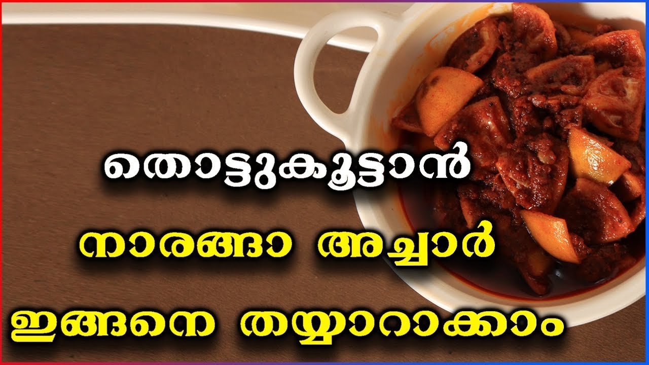 South Indian Lemon Pickle Recipe Samayam Malayalam YouTube