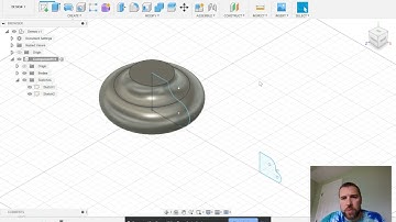 Fusion 360 - Line, Arcs, Revolve