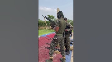 Insas Excalibur Rifle Firing #kolkatapolice#commando #specialforces#constable#traning#uniform#viral