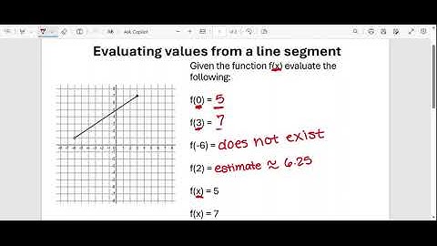 Evaluating Values from a Line Segment