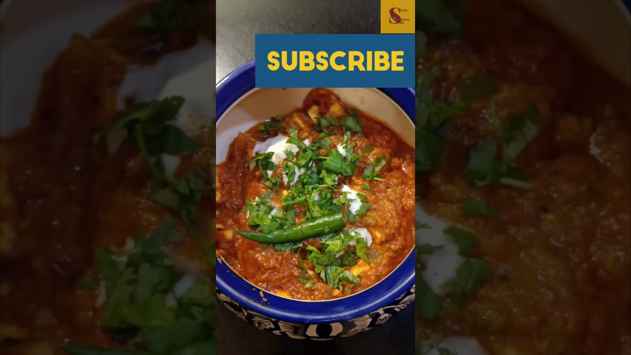 Easy Masala Paneer Recipe Without Onions & Cashews #shorts #paneer #viral #feed #food #tomatoes