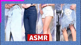 【ASMR】ショーパン レギパン スカート色んなデニム音比べ/  Jeans Scratching fabric sounds【あゆみぃな】【縦動画】