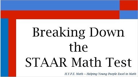 Breaking Down the STAAR Math Test for Parents