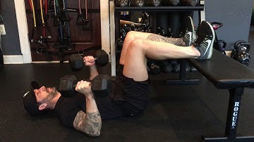 90/90 Dumbbell Floor Press