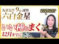【占い】2026年9月の六白金星の運勢・九星気学【いい種をまく＆12月までに蒔く種を解説します】（9月7日～ 10月7日）仕事・健康・人間関係