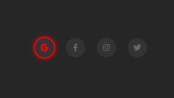 Pure CSS Glowing Social Media Icons Animation | HTML CSS Tutorial