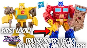 Transformers Legacy Core Class Optimus Prime With Trailer And Bumblebee First Look!