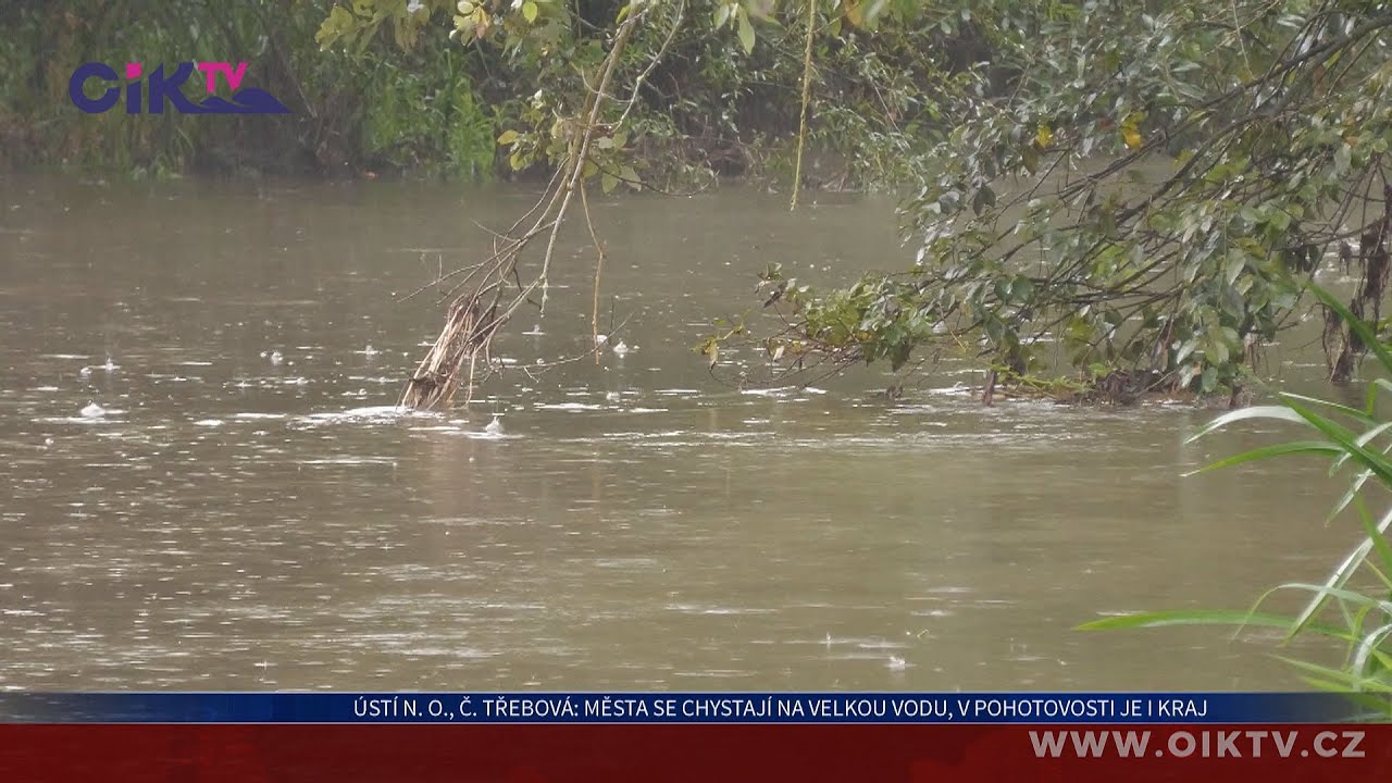 Ústí nad Orlicí, Česká Třebová: Města se chystají na velkou vodu, v pohotovosti je i kraj