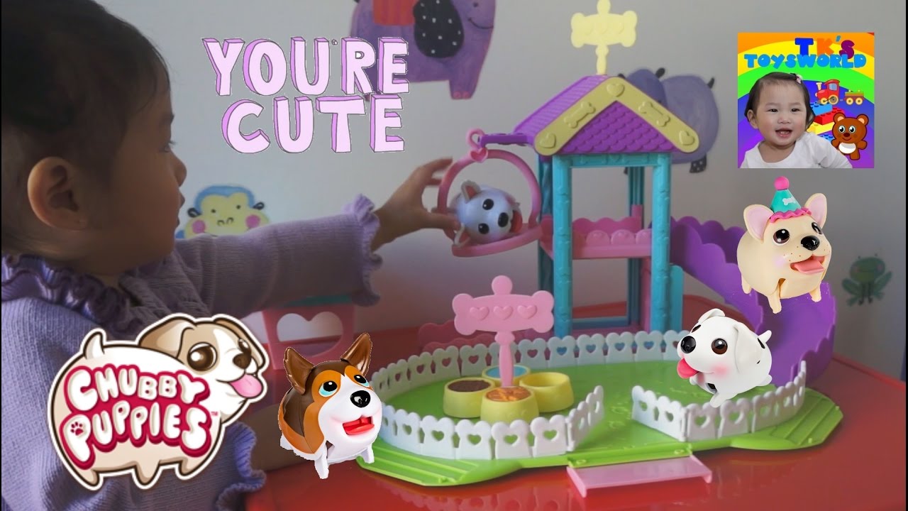 CHUBBY PUPPIES ULTIMATE DOG PARK PLAYSET & CUTE POMERANIAN PUPPY TOY UNBOXING - YouTube