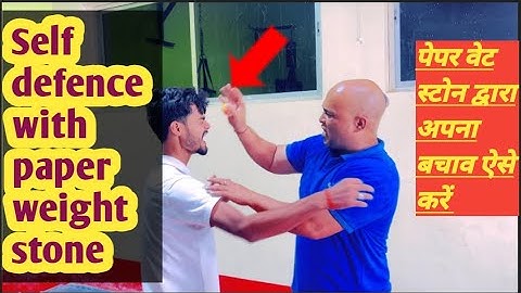  How to defence yourself with paper weight stone// Self defence unique techniques 