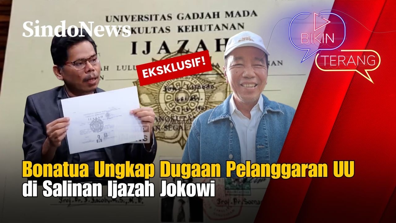 EKSKLUSIF! Bonatua Silalahi Ungkap Dugaan Pelanggaran UU di Salinan Ijazah Jokowi | Bikin Terang