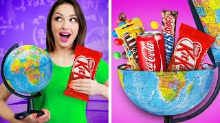 10 GRANDES MANERAS DE COLAR COMIDA EN CLASE ||  ¡Trucos y chistes de comida escolar de RATATA!