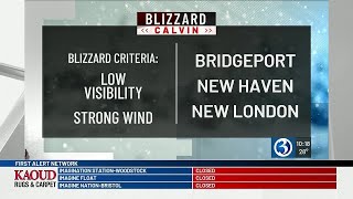 FORECAST: Blizzard criteria met in Bridgeport, New Haven, and New London