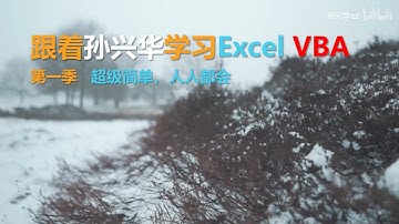 《跟着孙兴华学习Excel VBA 第一季》VBA自动化程序分享 Excel VBA教程 P1 000 课程介绍及软件设置