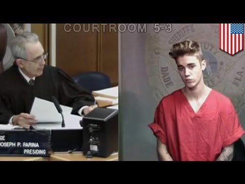 VIDEO: Justin Bieber arraignment - DUI, expired license, at mga Beliebers!