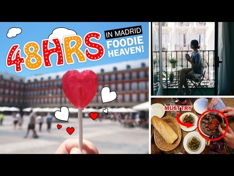 EUROPE TRAVEL VLOG #5: Madrid Part 1/2 - Foodie Heaven: Eating Jamon, Snails & Intestines