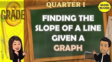 FINDING THE SLOPE OF A LINE GIVEN A GRAPH || GRADE 8 MATHEMATICS Q1