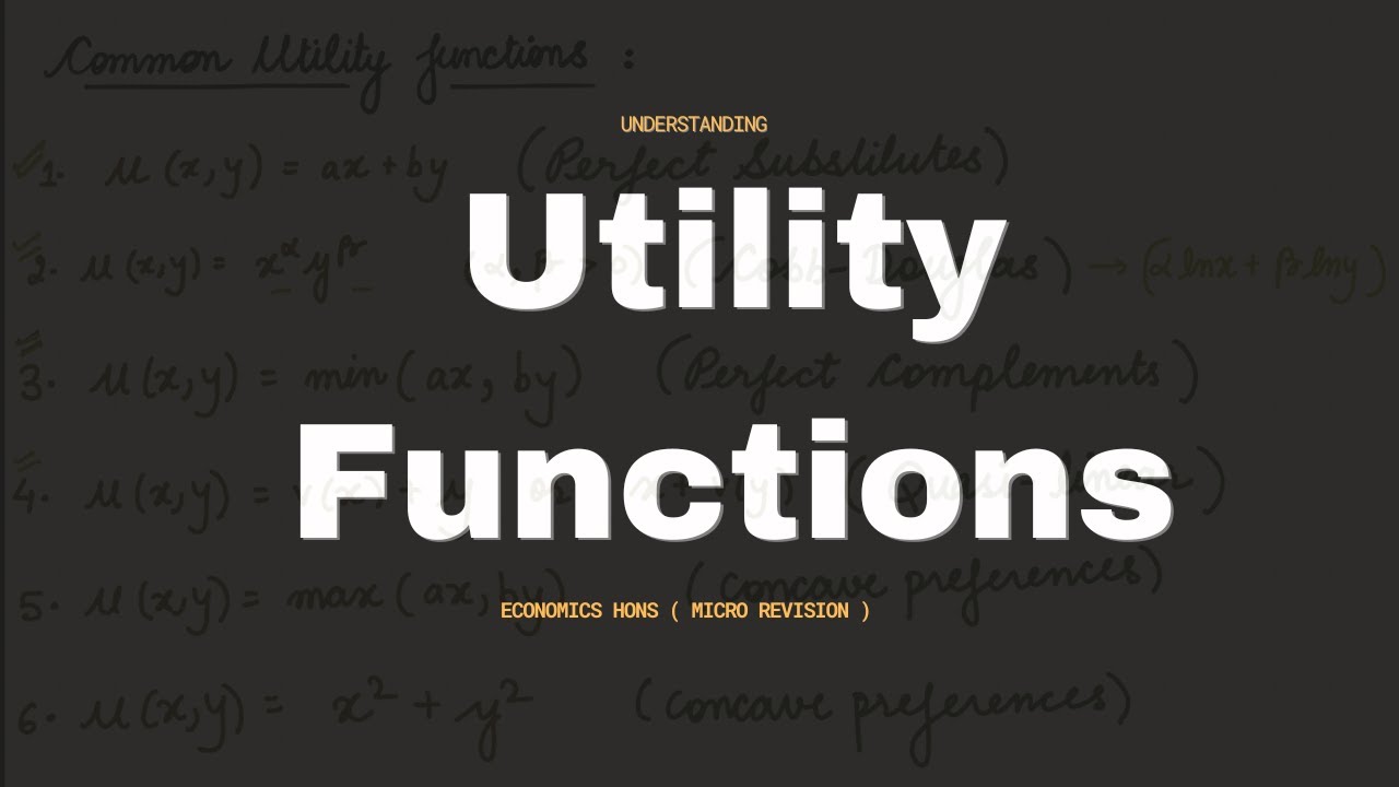 Utility Functions | Demand | Indifference Curves | Revision Session | BA Economics | Sem 4 Micro 2