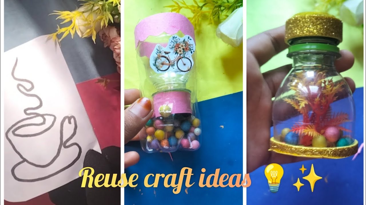 Reuse craft ideas 💡 /paper craft/home made craft😍 #craftworld - YouTube