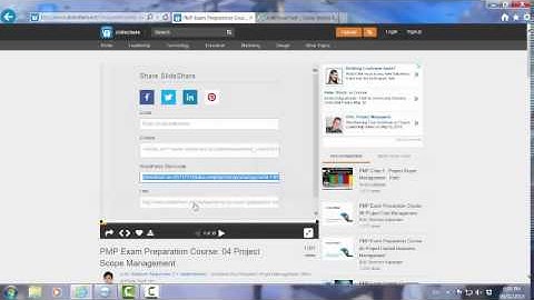 Embedding a Slideshare Presentation in Wordpress