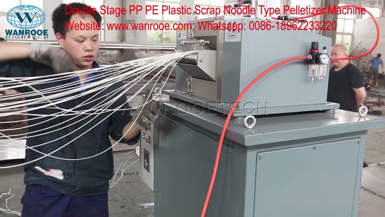 Plastic Pelletizer Machine Pellet Making Machine Spaghetti Noodle Type Pp Pe Granulating Line Youtube
