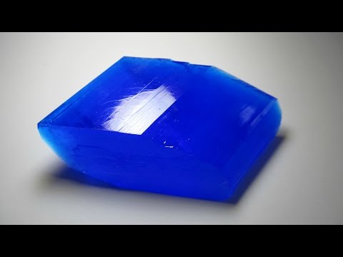 Как сделать синий кристалл в домашних условиях