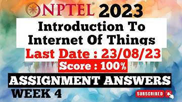 Week 4 Assignment Answers Introduction to Internet Of Things | SWAYAM NPTEL | Ateeq10