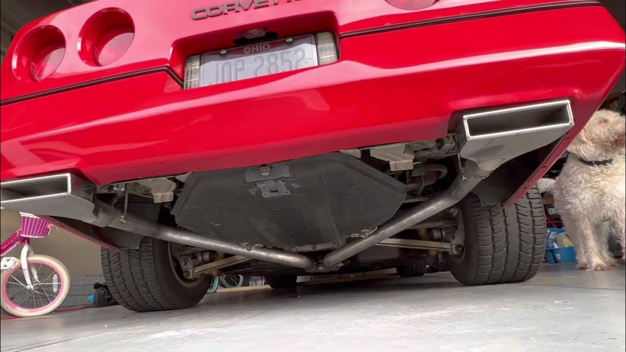 C4 Corvette muffler delete YouTube