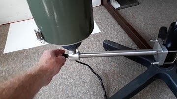 Burkard High-volume Cyclone: Appearance of set-up device and connection of cyclone to timer unit