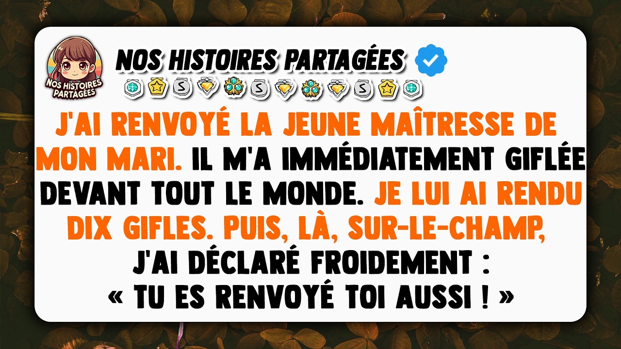 Ce soir-là, au gala de charité de l'entreprise de mon mari, j'ai projeté sur grand écran les preuves de sa trahison : des vidéos de lui avec sa jeune assistante, des virements secrets, des...