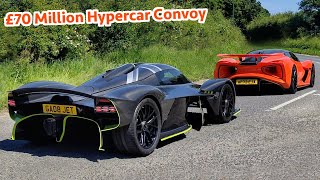 Hypercars & Supercars Leaving A Car Show - Goodwood Supercar Sunday 2024 - £70M Hypercar Convoy