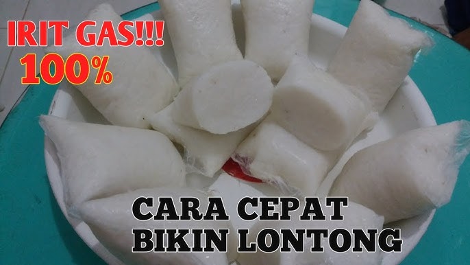 Cara Membuat Lontong Plastik Cepat Irit Gas Menul Lembut Padat Youtube