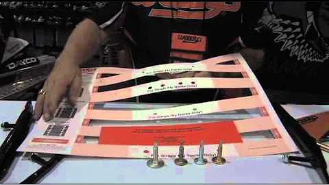 Woody's Traction Tips - Use a template when studding.
