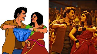 Kurchi Madathapettil Full Video Song Drawing Meme | Guntur kaaram | Mahesh Babu l Sreeleela