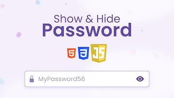 Show & Hide Password طريقة إظهار وإخفاء ال