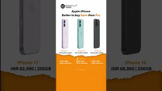 Apple Iphone base model Iphone17 vs 16 vs 15