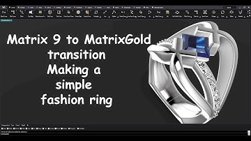 Matrix 9 to MatrixGold  Fashion Ring